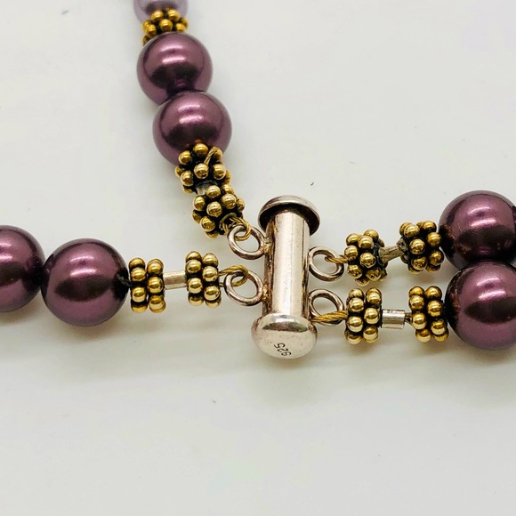 Vintage Beautiful Art Glass 925 NECKLACE - Picture 10 of 17